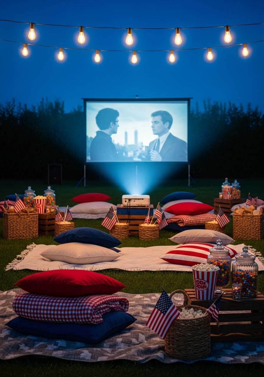7. Backyard Movie Night
