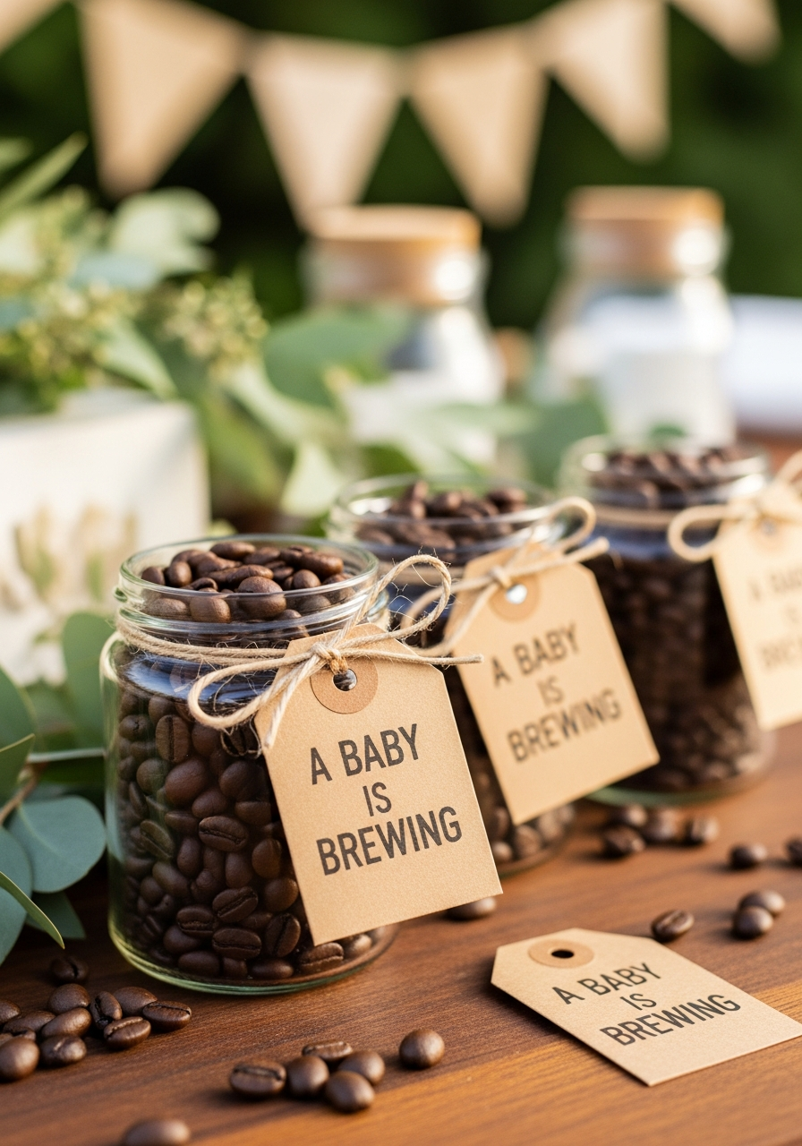 1. Fresh Coffee Bean Party Favors