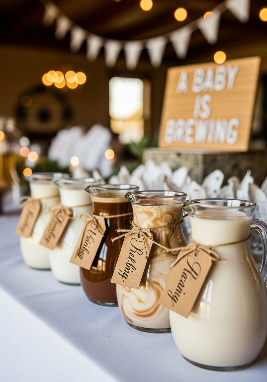 14. Assorted Flavored Coffee Creamer Pitchers