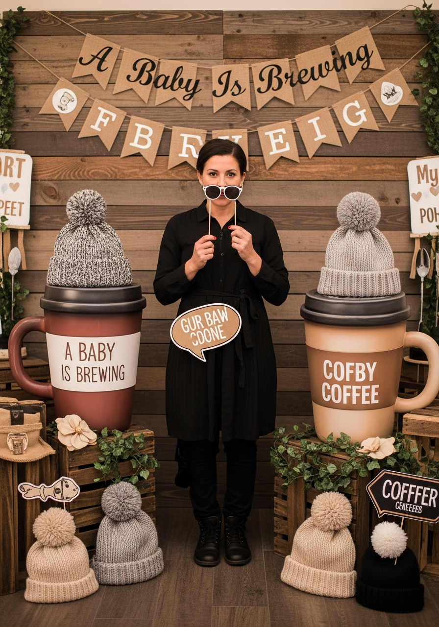 27. Coffee Shop Theme Photo Props