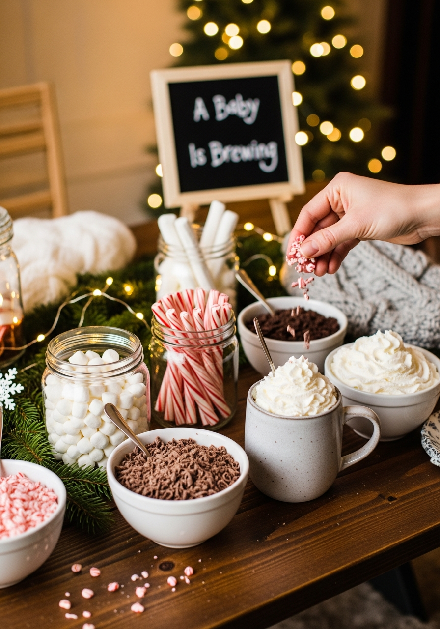3. Warm Hot Cocoa Toppings Bar