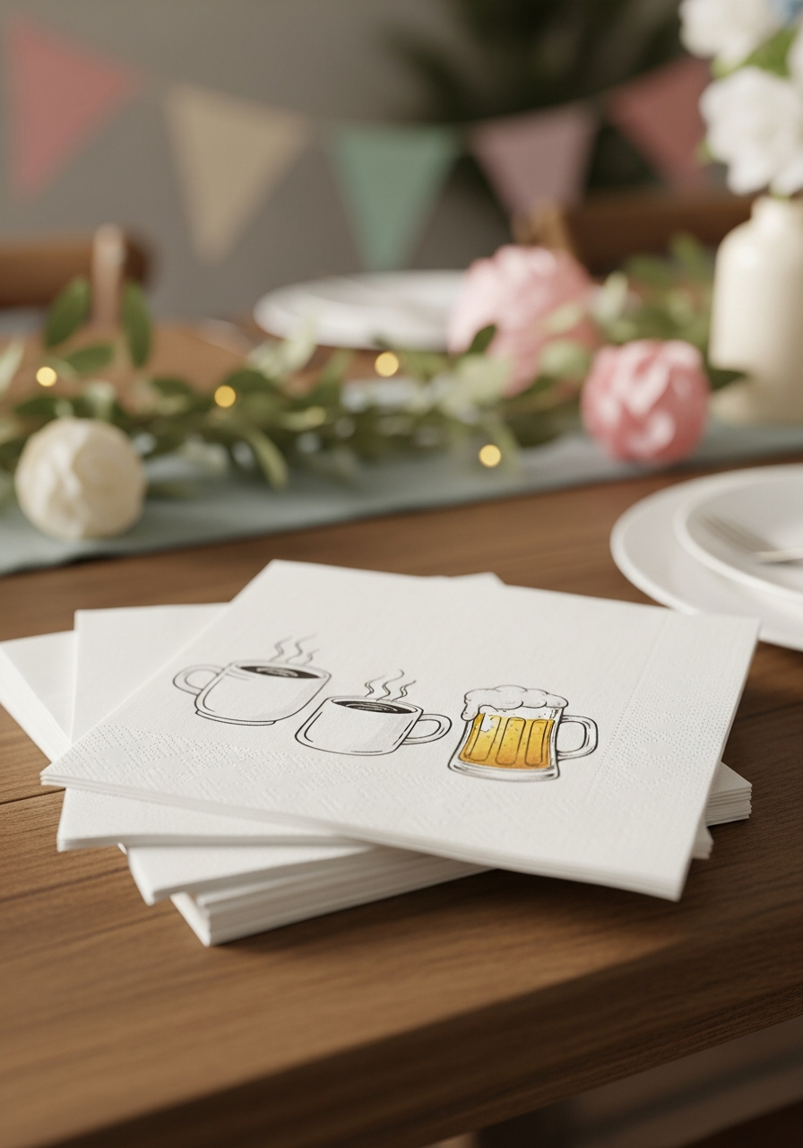 33. Themed Paper Napkins For Drinks
