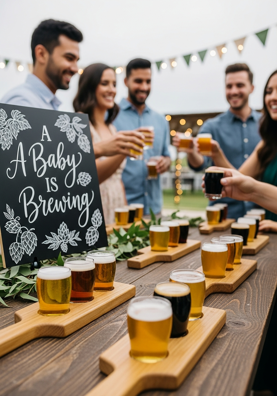 4. Craft Beer Tasting Flight Station