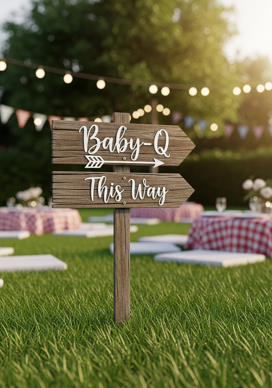 17. Rustic Wooden Sign Decorations