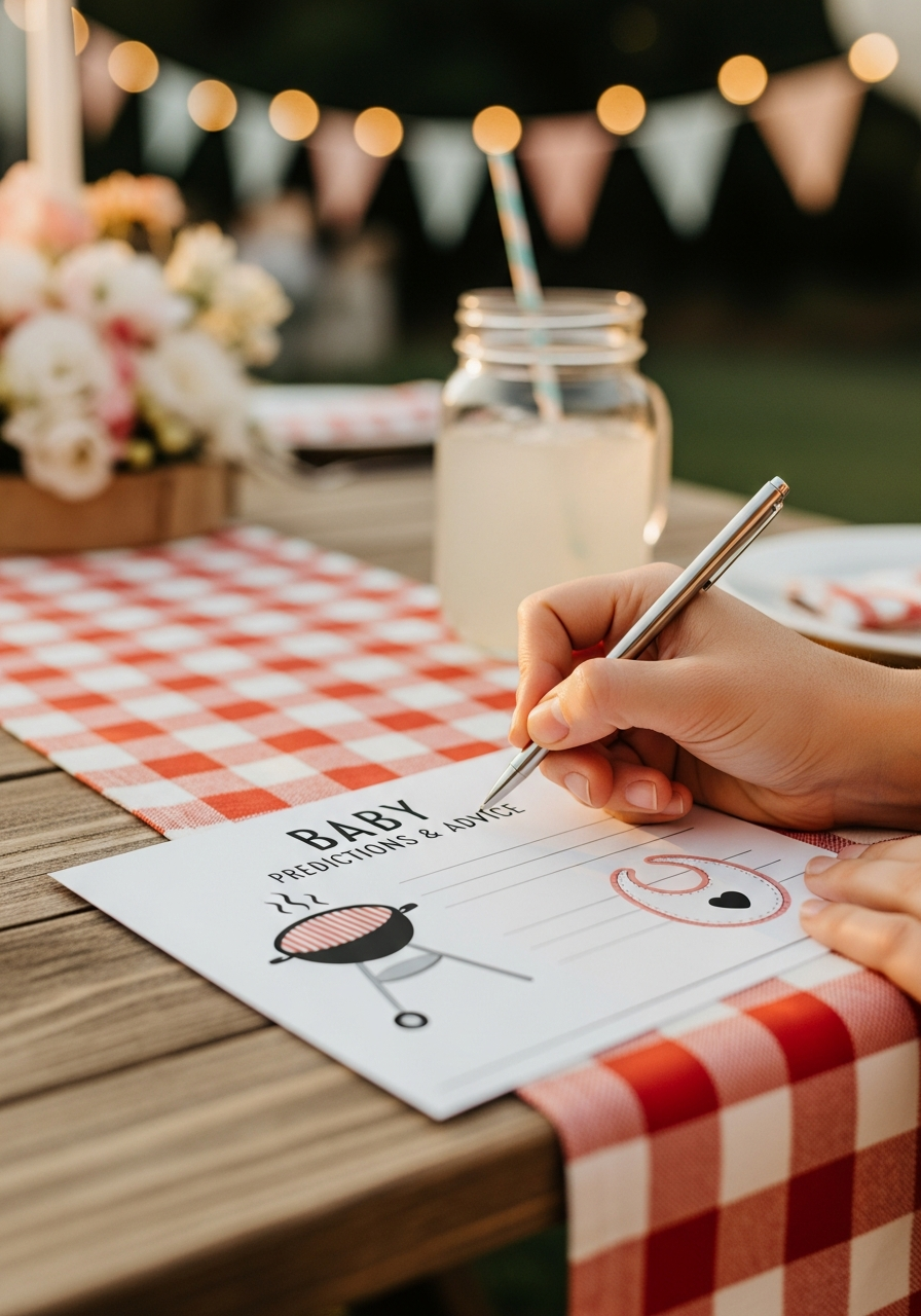 20. Baby Predictions BBQ Cards