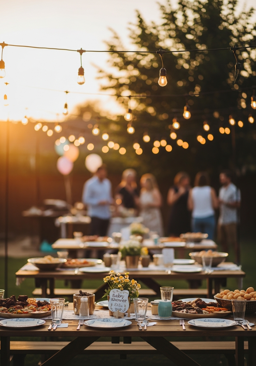 24. Backyard String Lights Decor