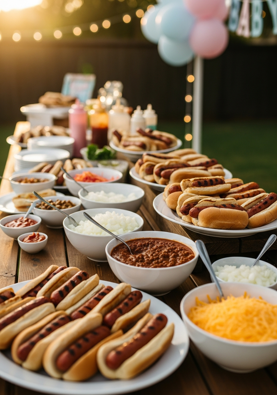 26. DIY Hot Dog Bar