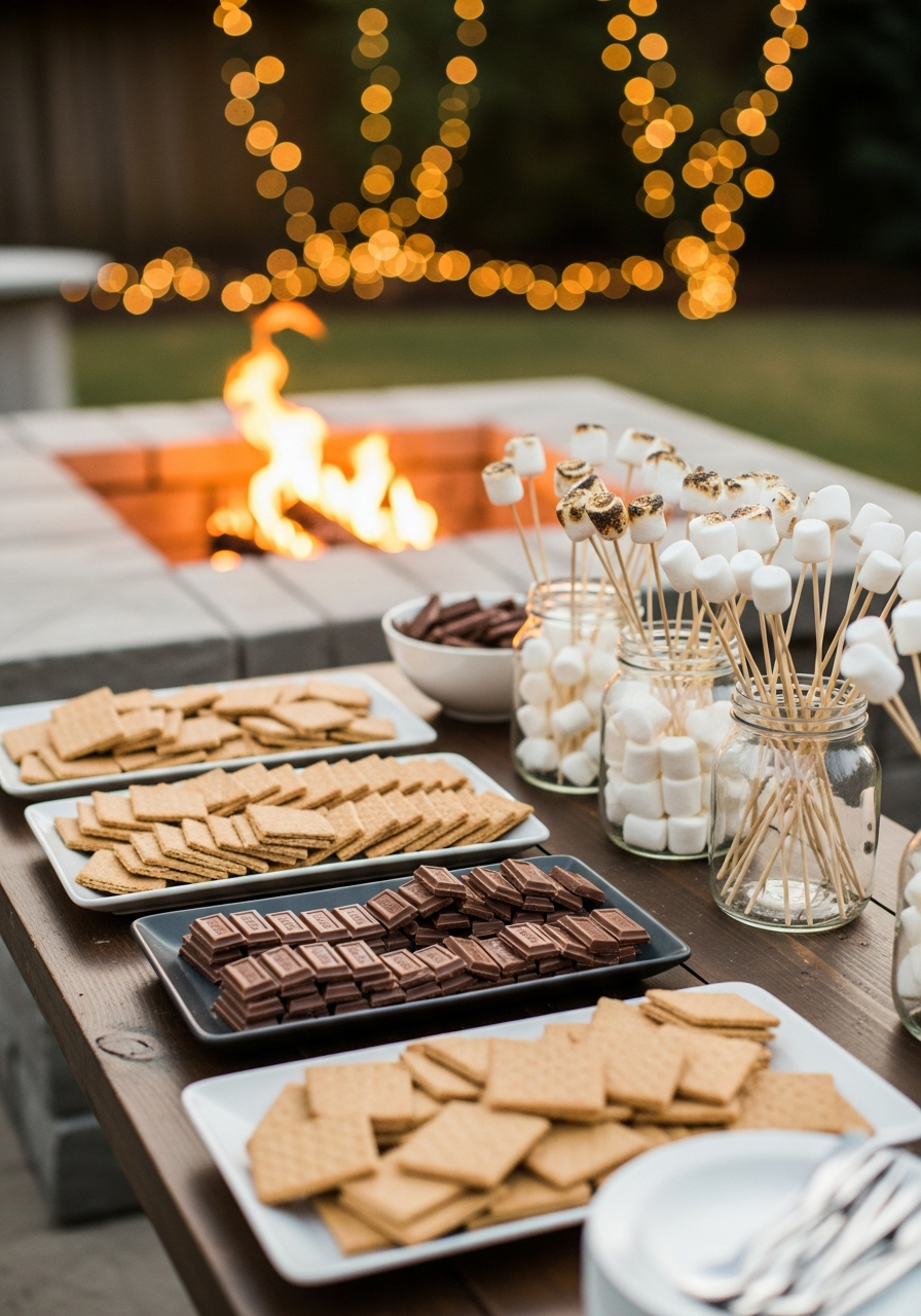 31. Smores Fire Pit Station