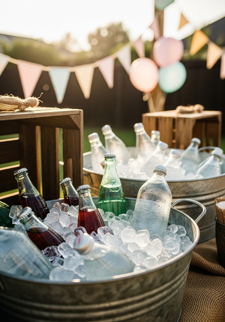 33. Rustic Crate Drink Cooler