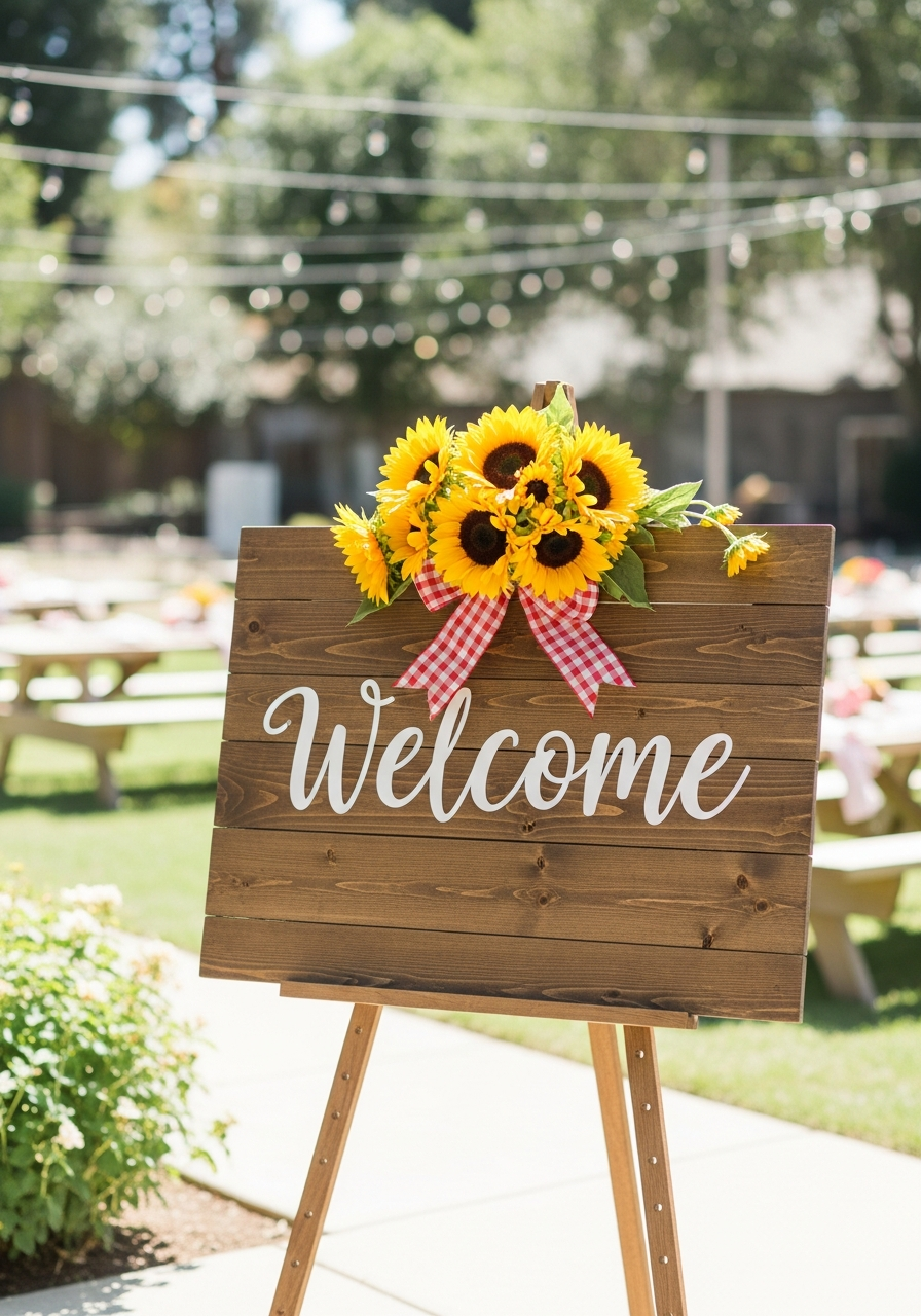 41. Baby-Q Welcome Sign