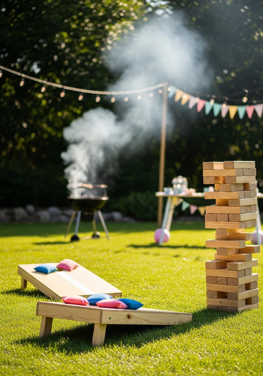 7. Outdoor Lawn Game Area