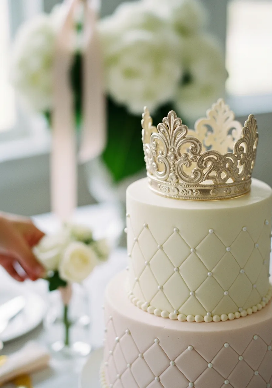 11. Prince or Princess Crown Cake