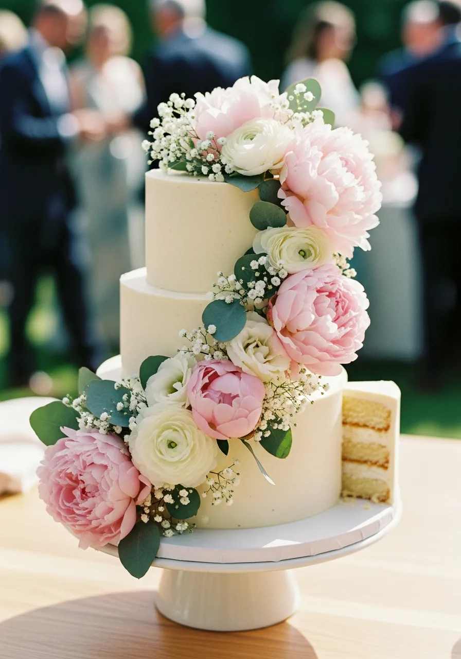12. Floral Baby Shower Cake