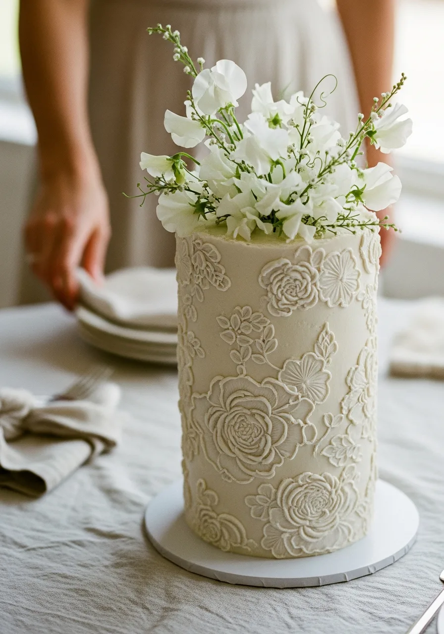 17. Single Tier Statement Cake