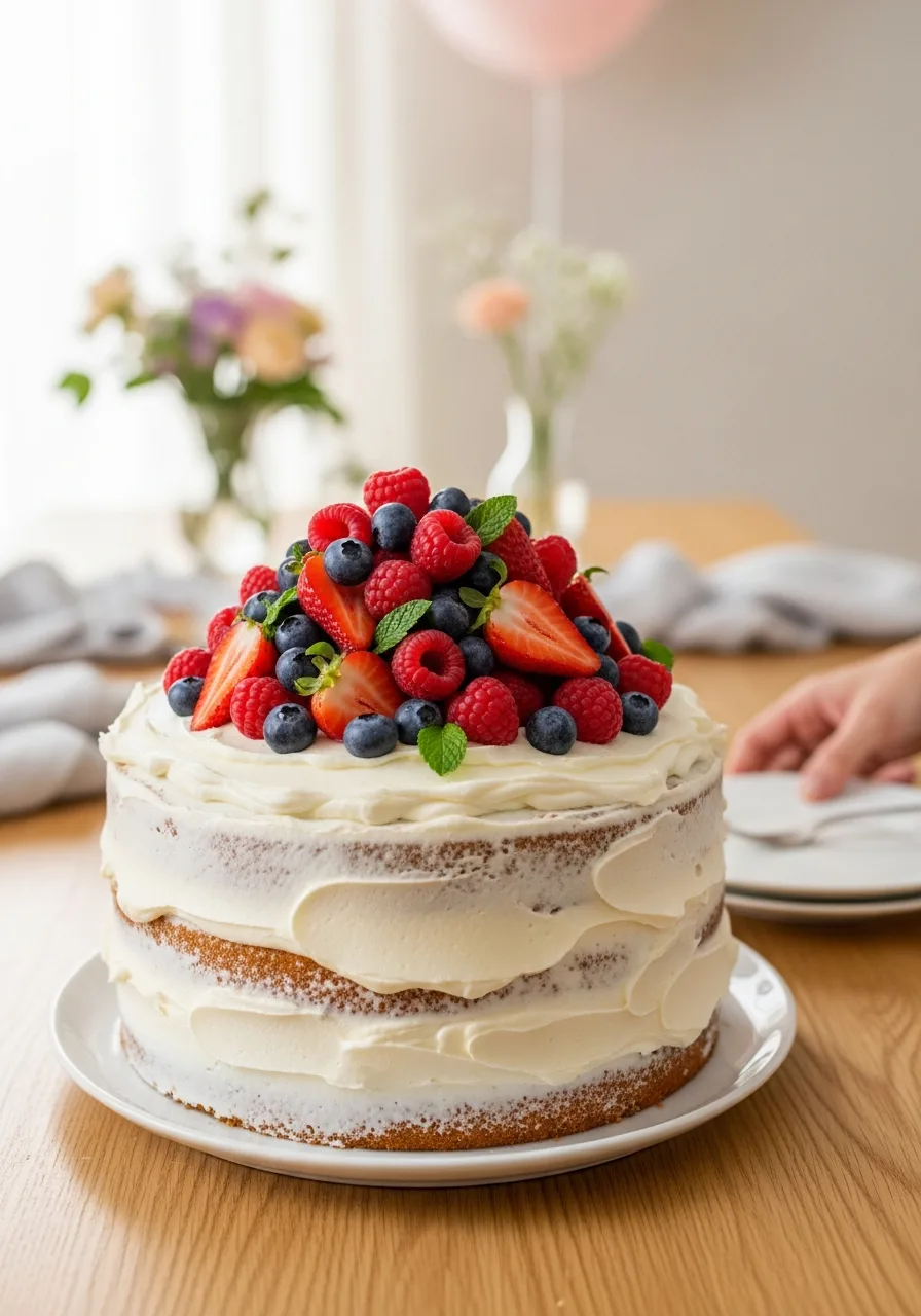 19. Fruit Topped Fresh Cake