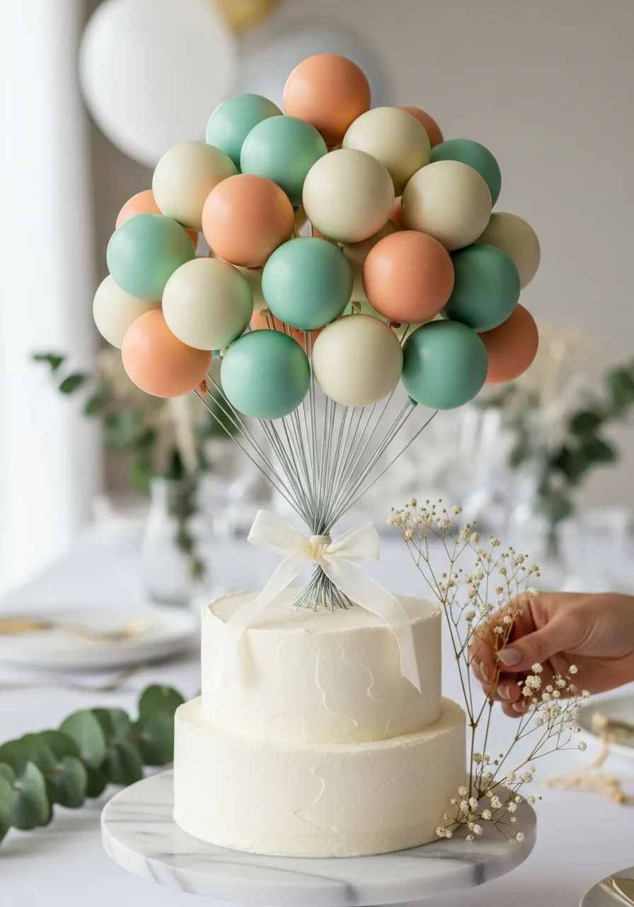 24. Cake Pop Balloon Cake