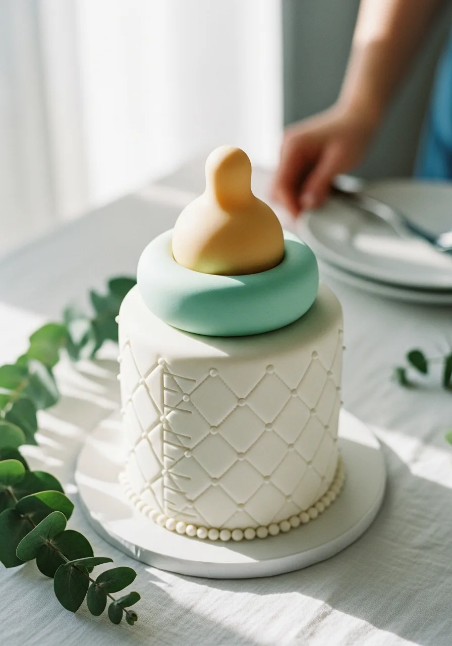 25. Baby Bottle Theme Cake