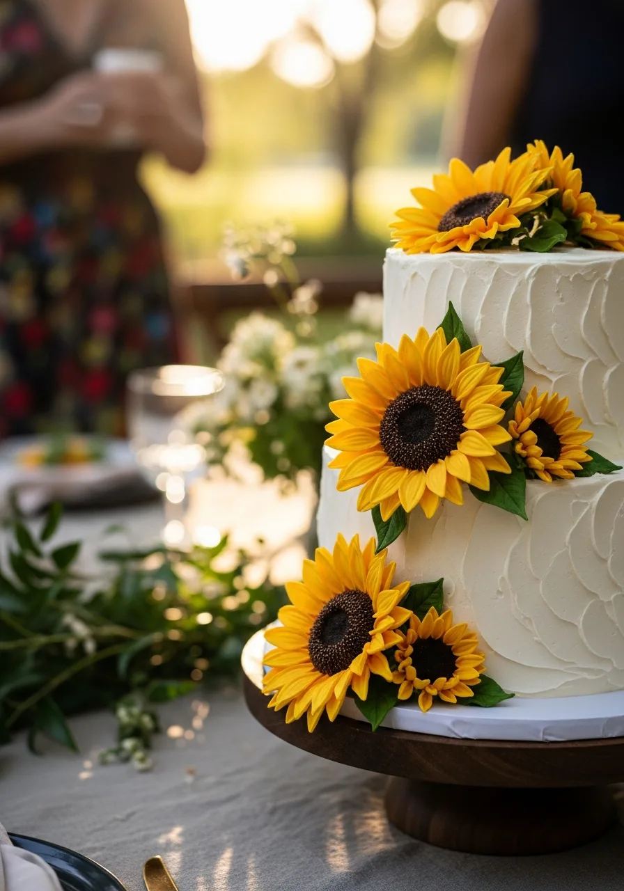 29. Sunflower Baby Shower Cake