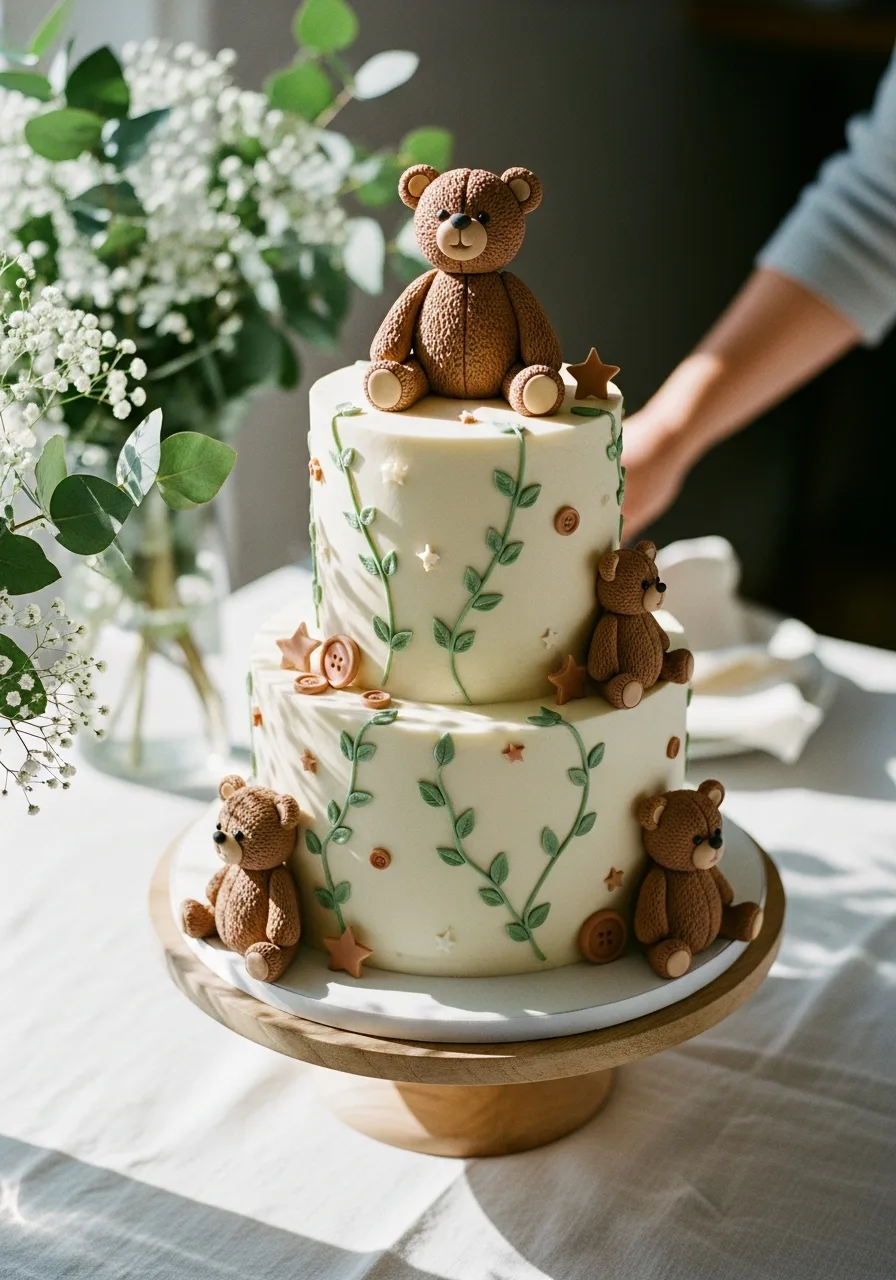 3. Teddy Bear Theme Cake
