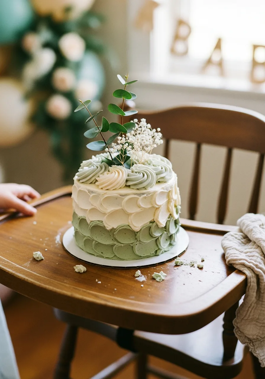 31. High Chair Baby Cake