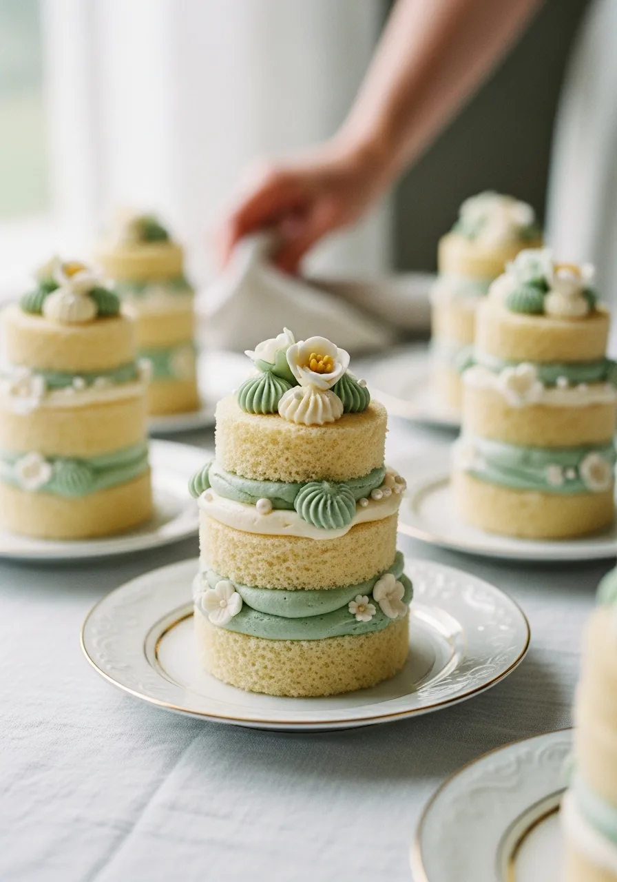 32. Individual Mini Cake Towers