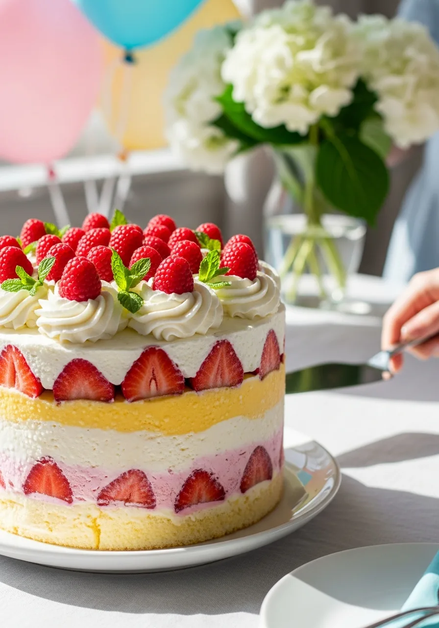 46. Summer Ice Cream Cake