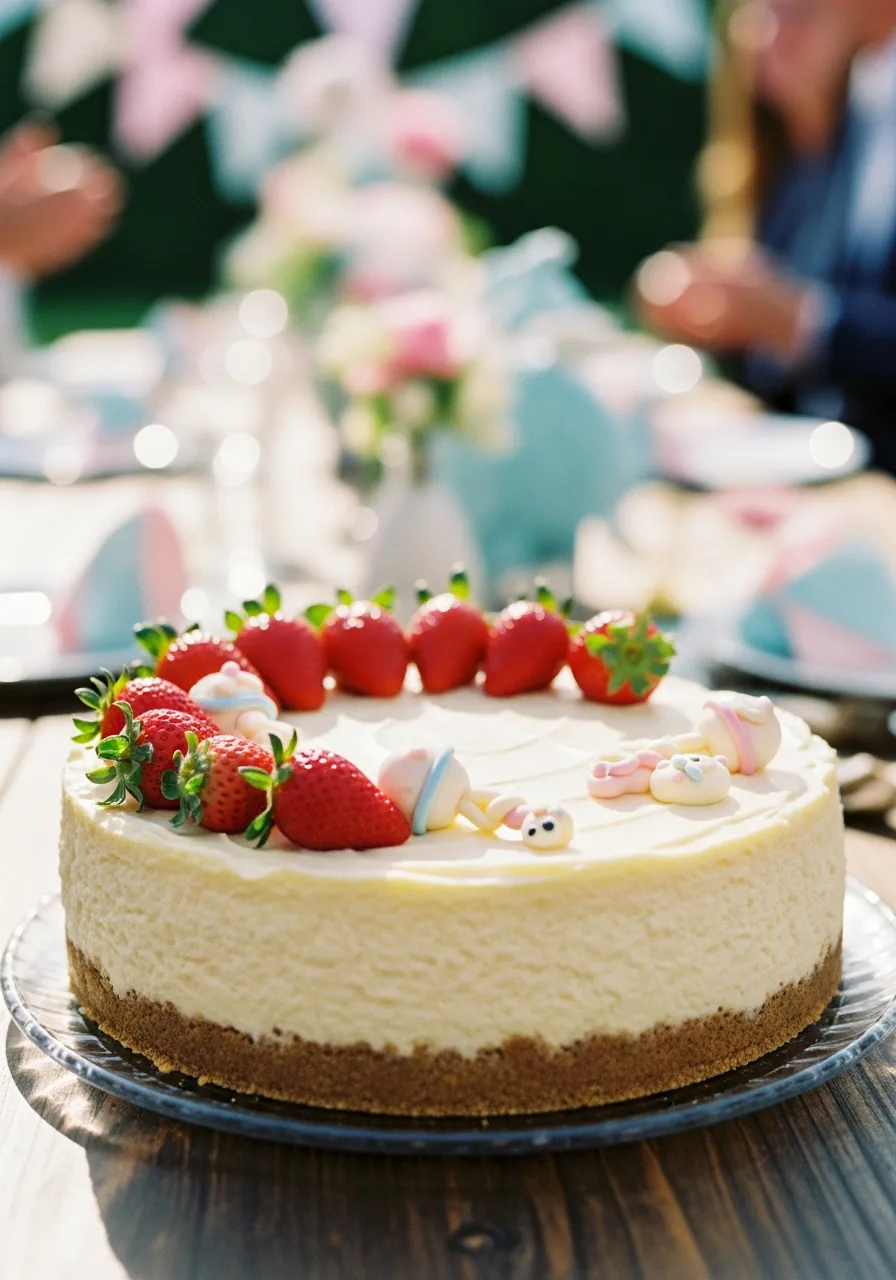 47. Cheesecake Baby Shower Cake