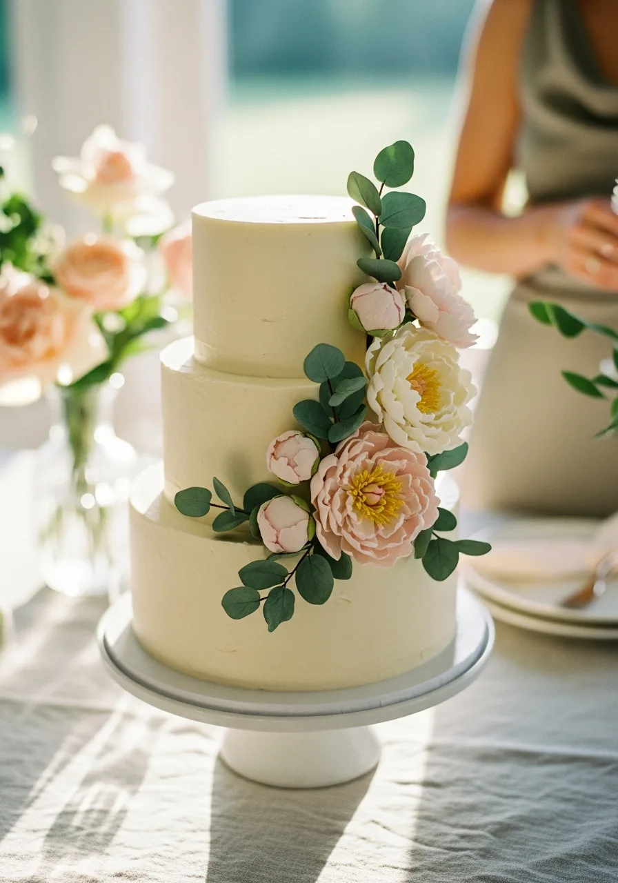 50. Multi Tier Elegant Cake
