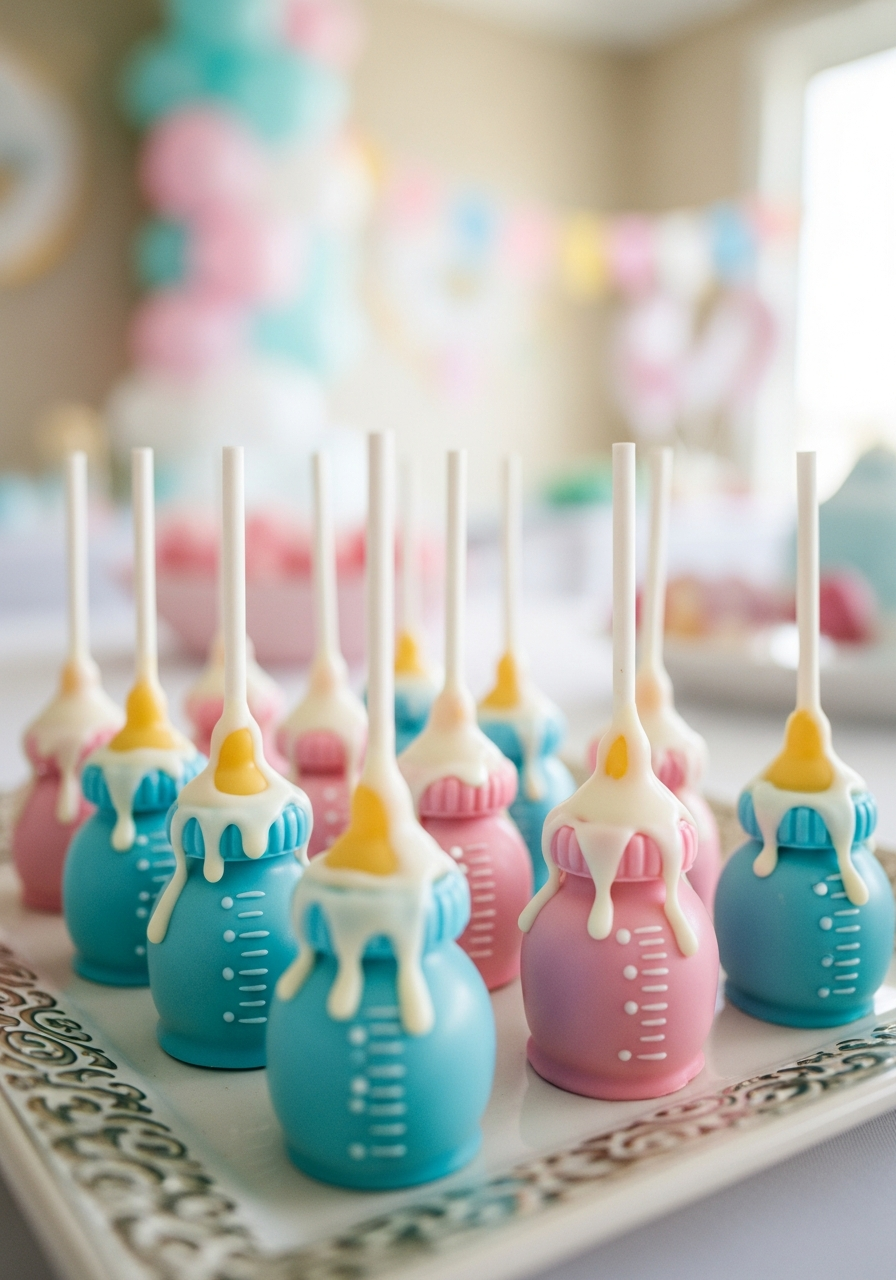 1. Baby Bottle Cake Pops