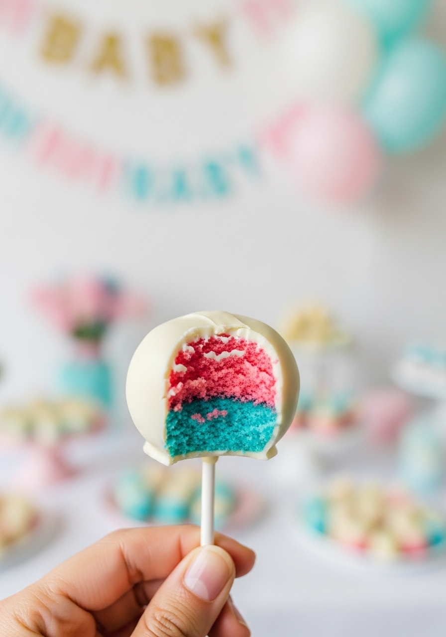 11. Gender Reveal Cake Pops