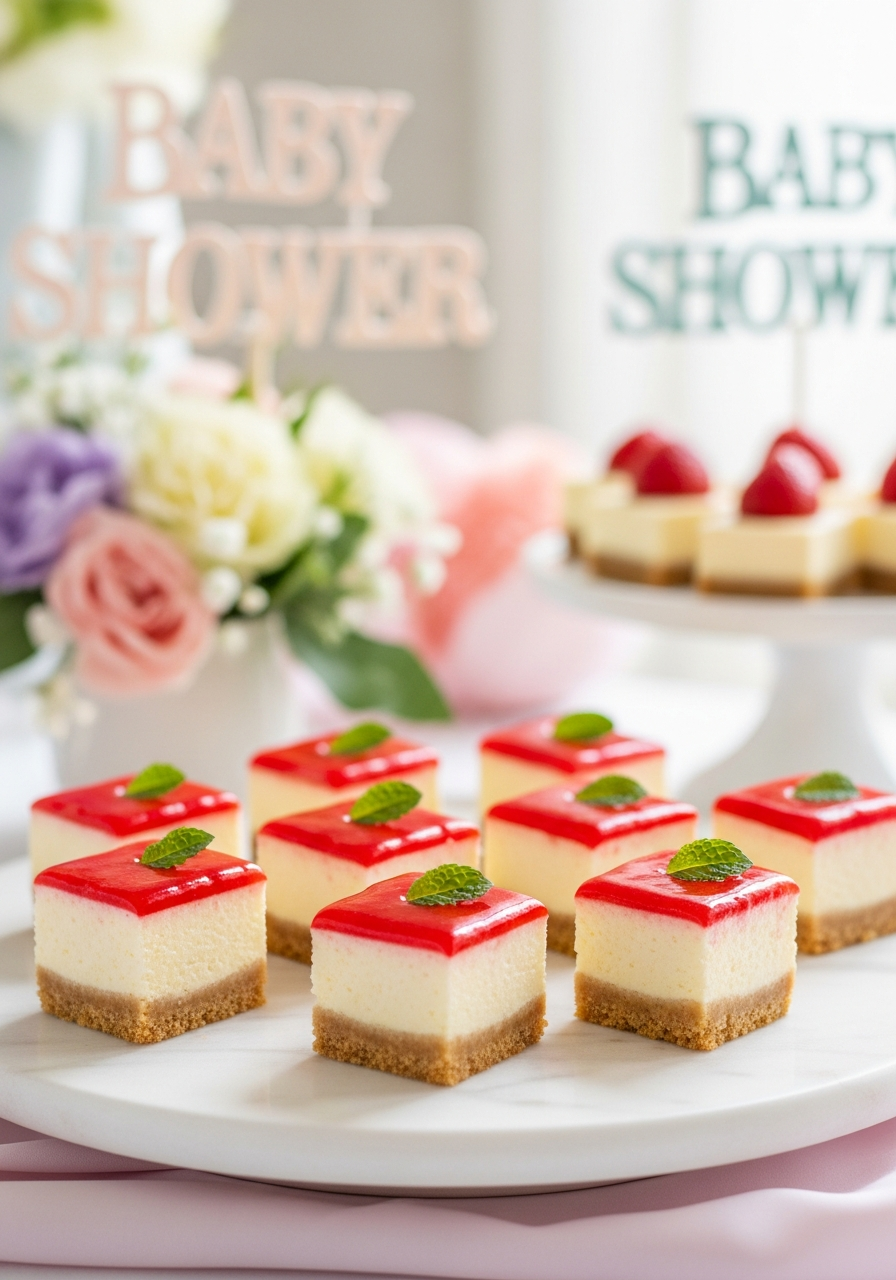 23. Strawberry Cheesecake Bites