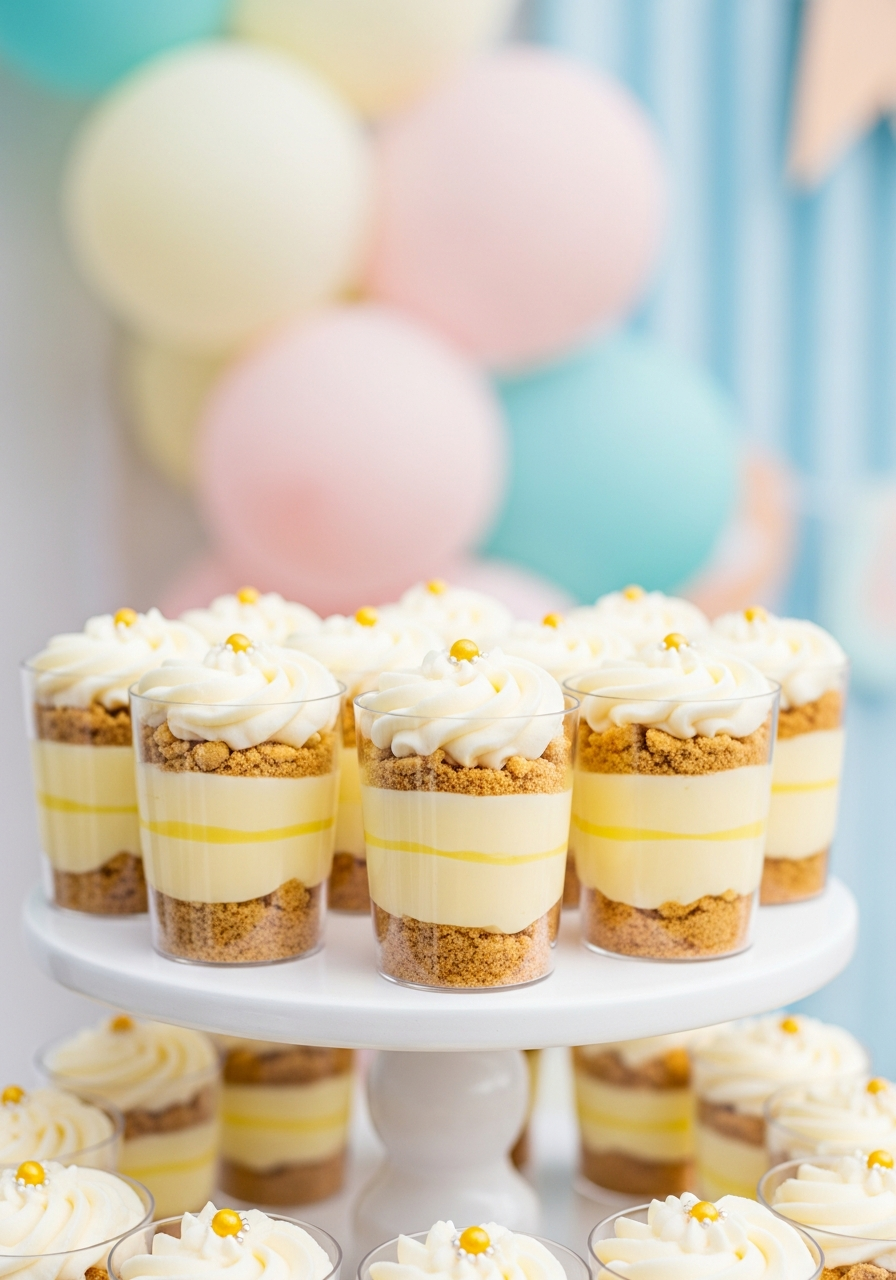 32. Vanilla Pudding Parfait Cups