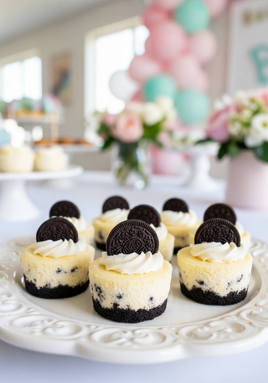 34. Mini Oreo Cheesecake Bites