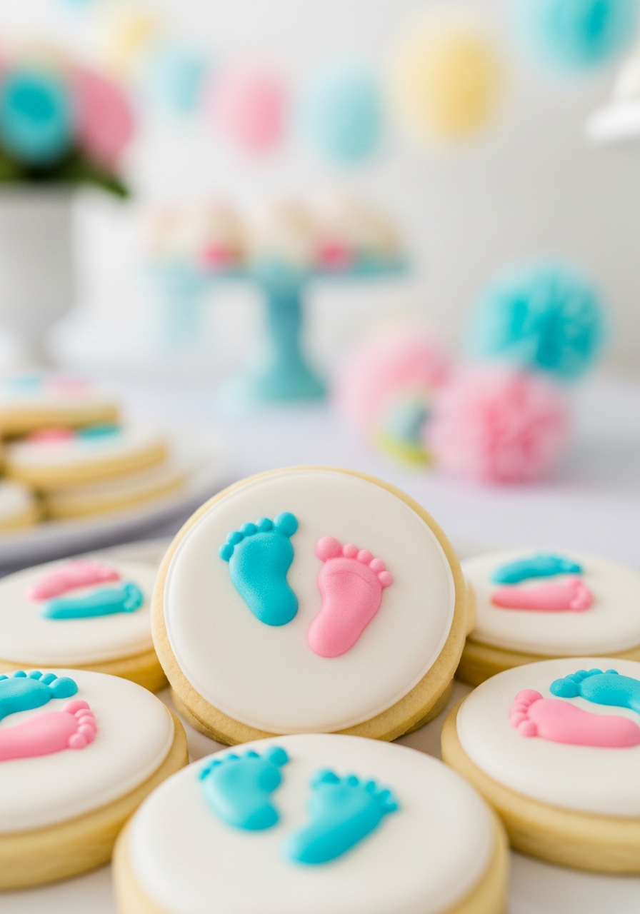 45. Baby Footprint Cookies