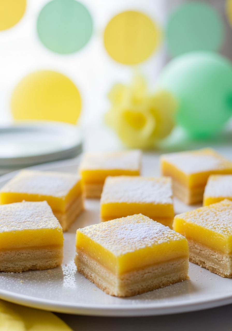 9. Lemon Baby Shower Bars