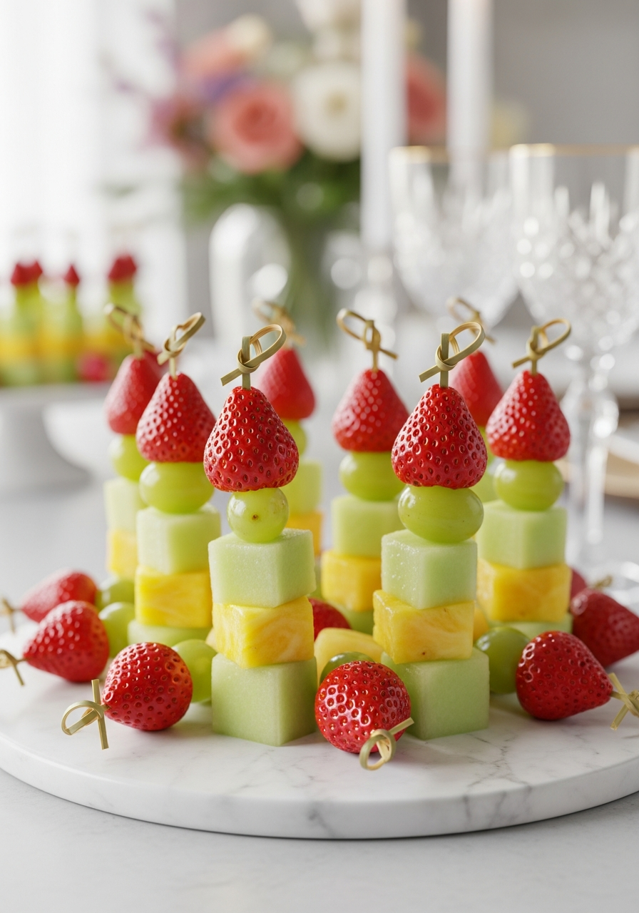10. Fresh Fruit Skewer Kabobs