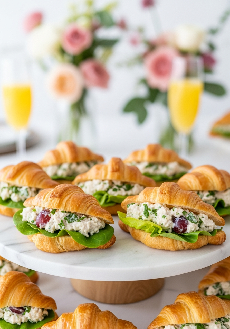 11. Mini Chicken Salad Croissants