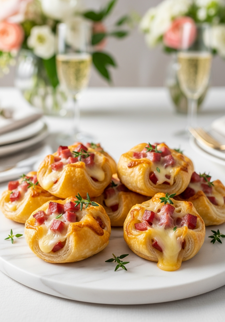 22. Ham Cheese Pastry Bites
