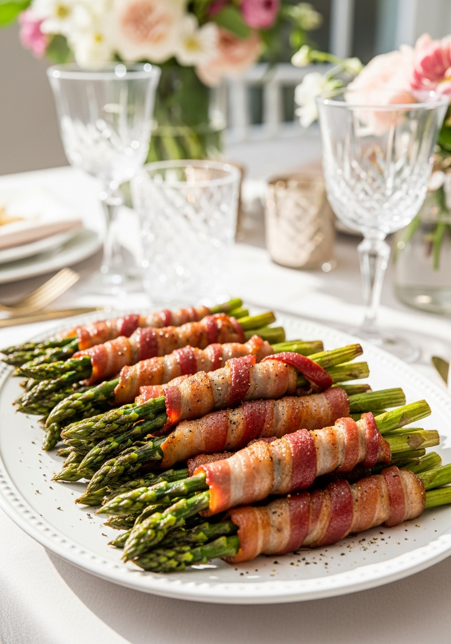 24. Bacon Wrapped Asparagus