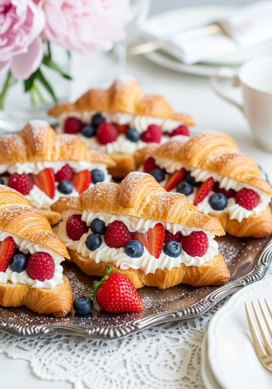 31. Berry Croissant Sandwiches