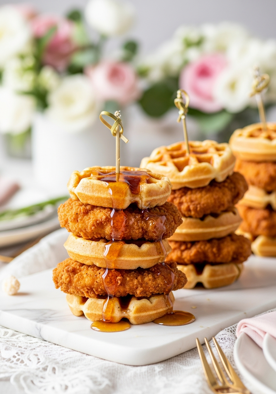 36. Chicken and Waffle Sliders