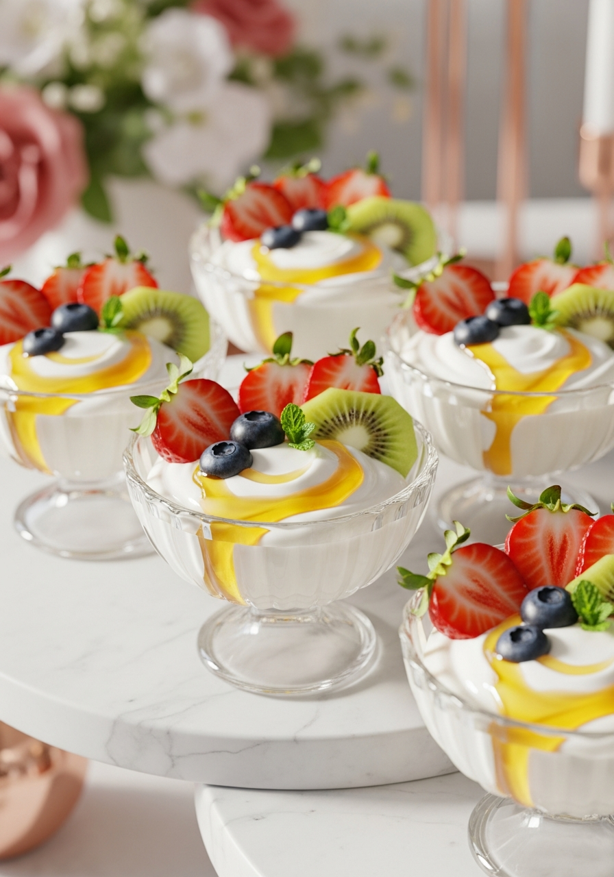 39. Honey Yogurt Fruit Bowls