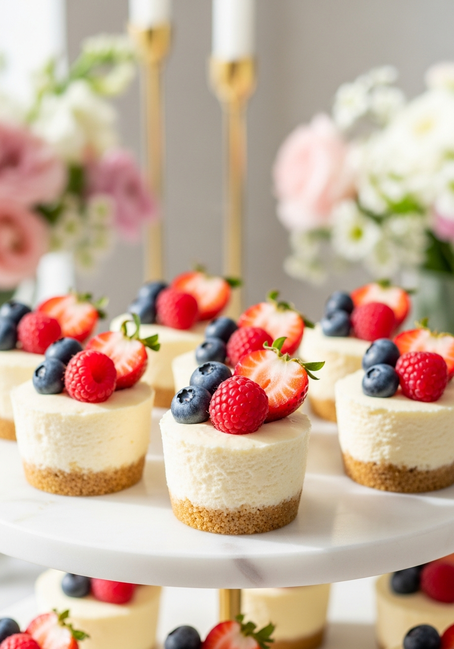 50. Mini Cheesecake Dessert Cups