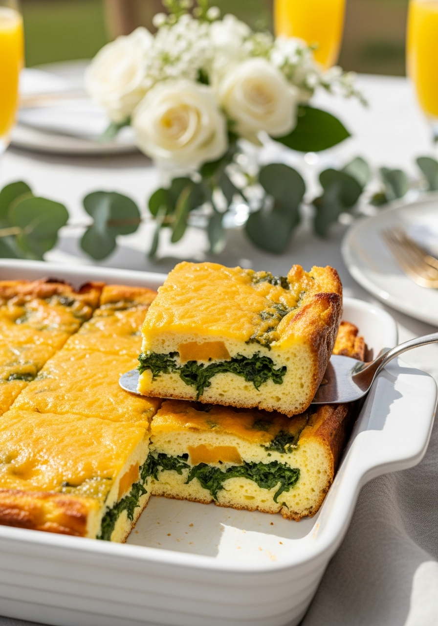 8. Spinach Cheese Breakfast Casserole