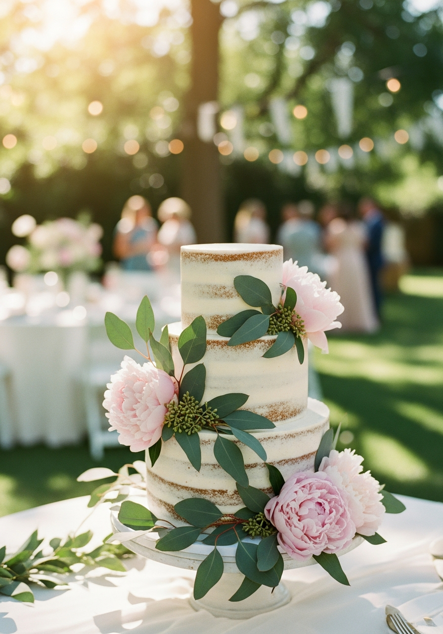 12. Garden Party Bridal Cake