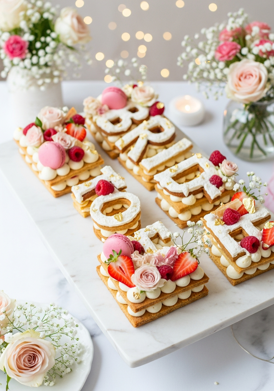 33. Bride to Be Letter Cake