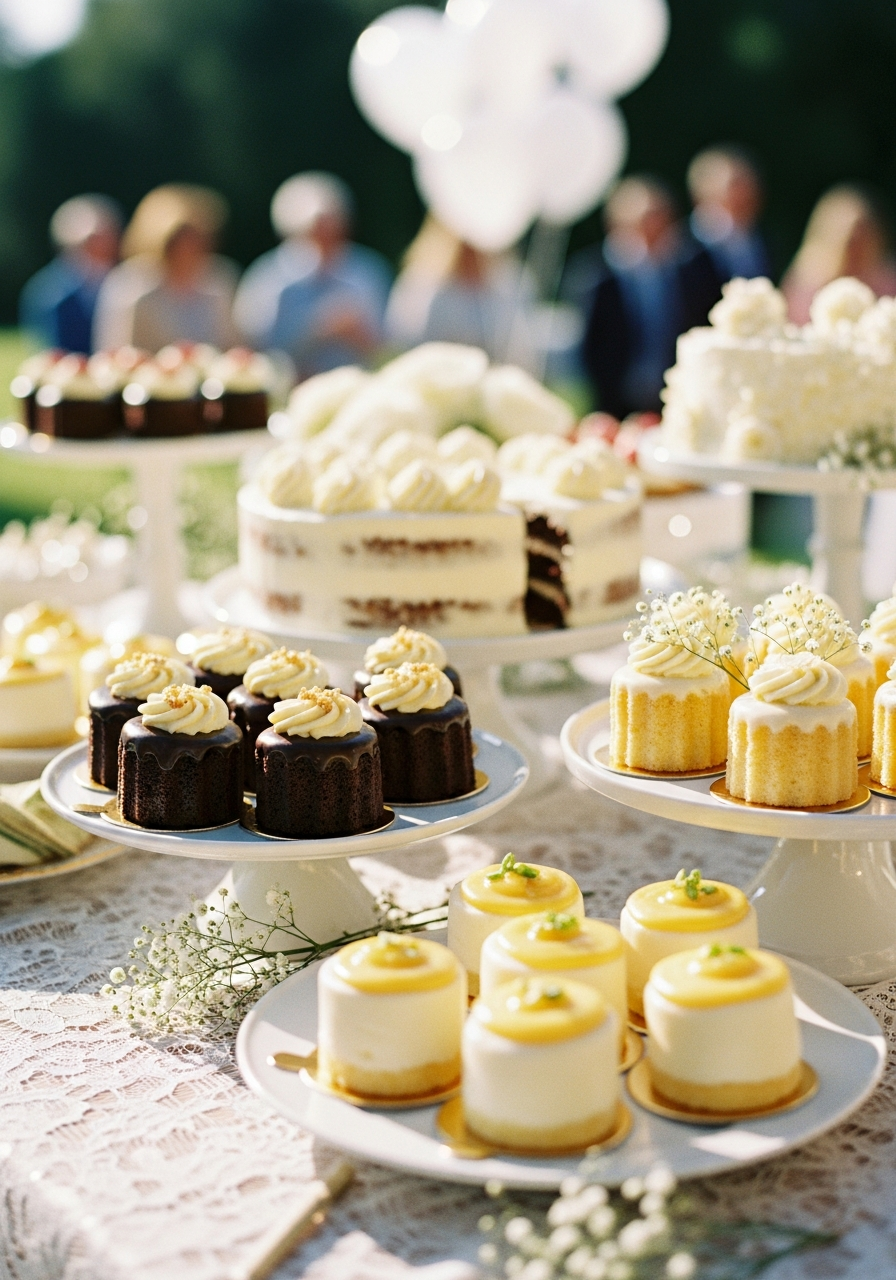 44. Multi Flavor Cake Display