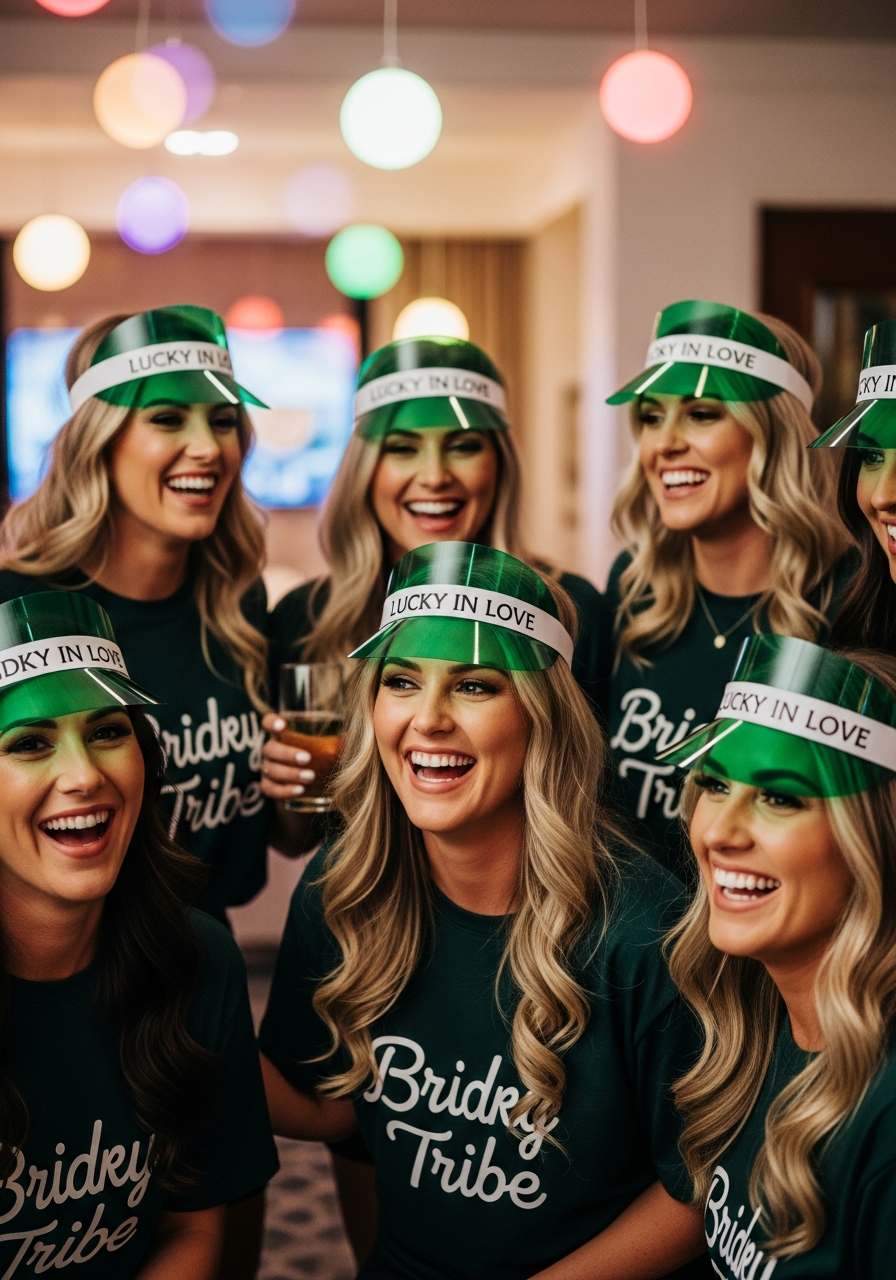 24. Bride Tribe Poker Visors