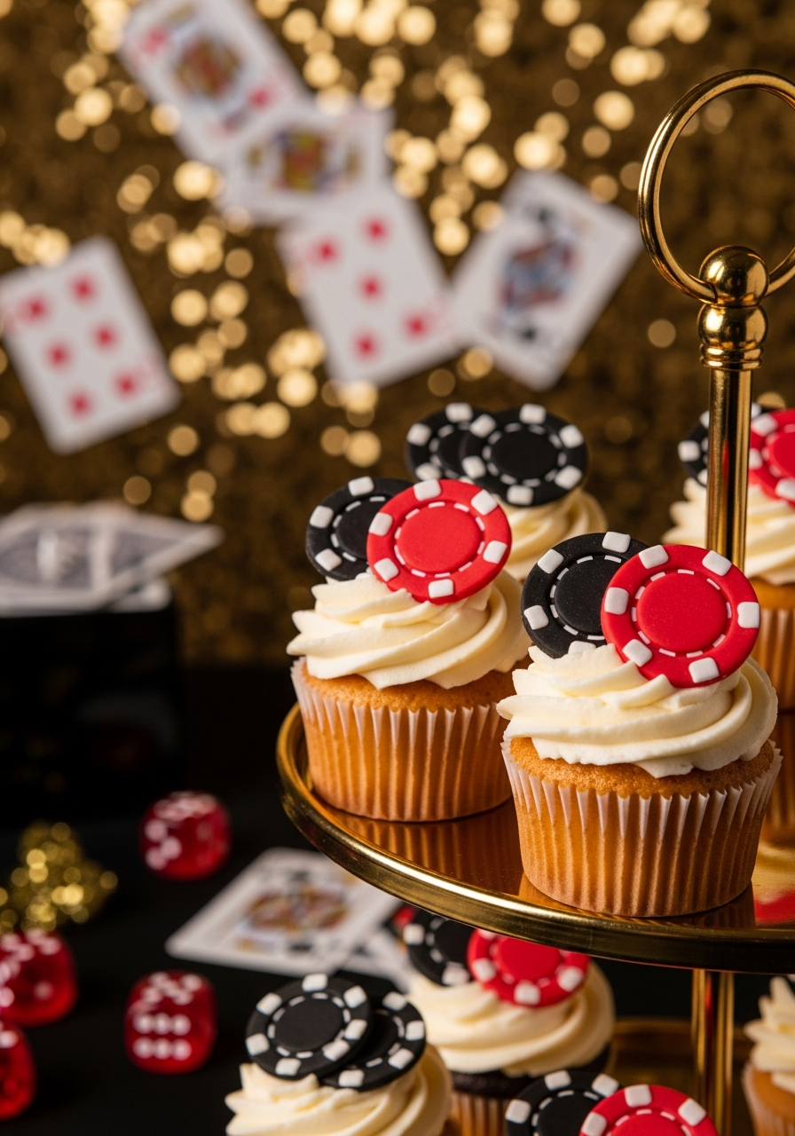 32. Casino Chip Cupcakes