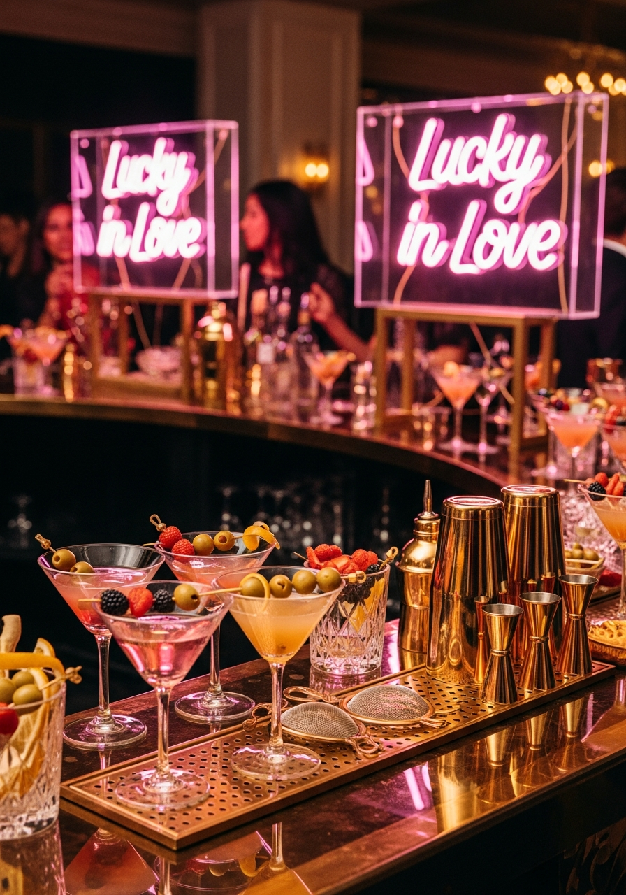 34. Vegas Style Martini Station